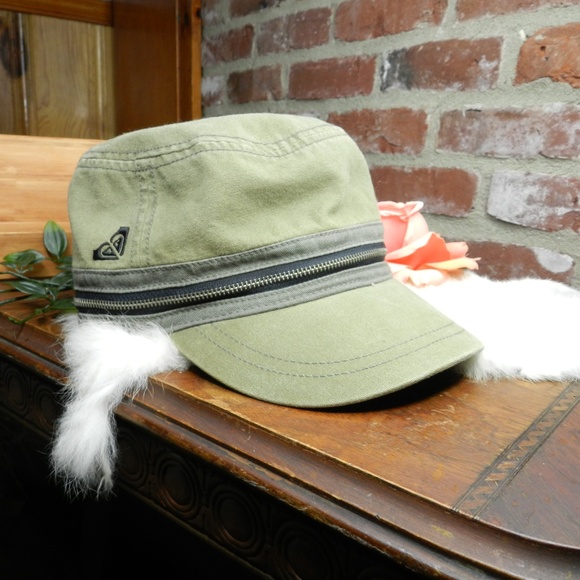 Roxy Accessories - Roxy 5 panel Pocket womens army green zipper hat